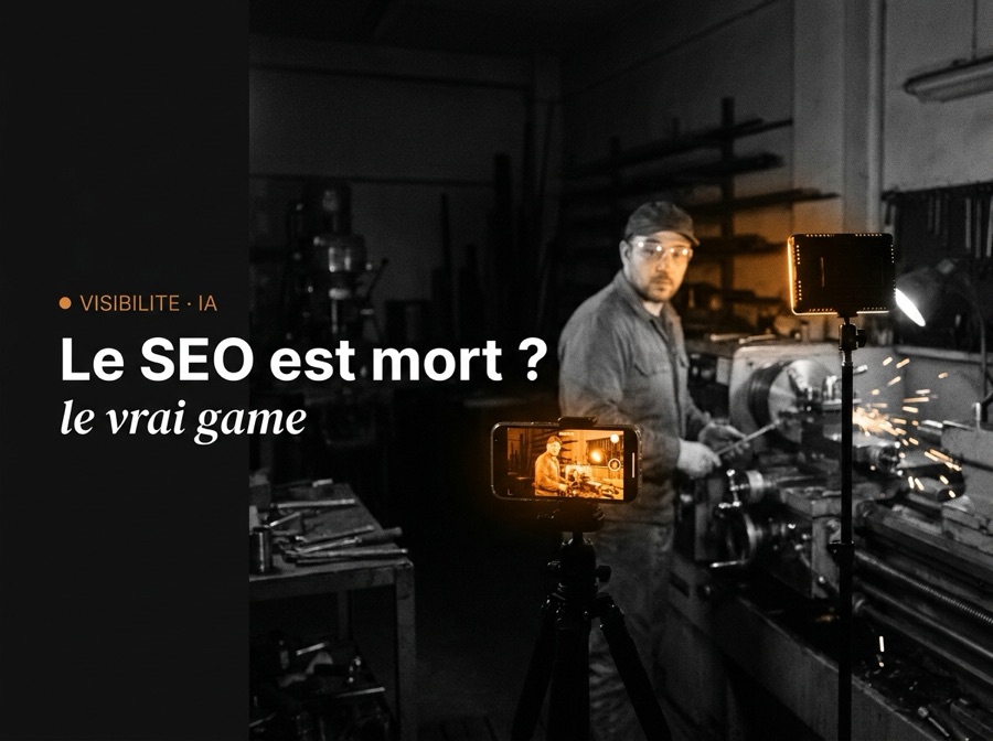 Un smartphone sur trépied filme un opérateur au tour dans un atelier métallurgique
